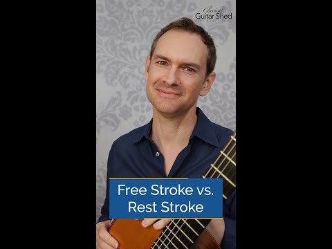 Rest Stroke vs. Free Stroke on the Classical Guitar #shorts