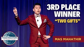 World Championship of Public Speaking 2022, Mas Mahathir