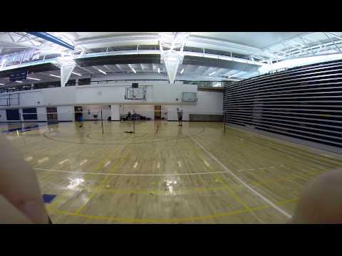 Lane Long serve badminton