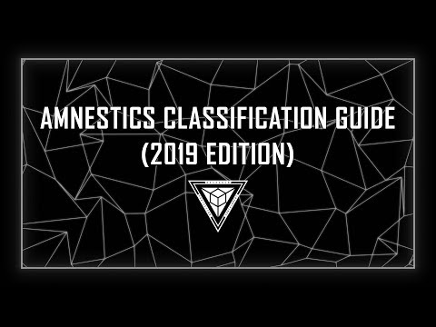 Amnestics Classification Guide (2019 Edition)