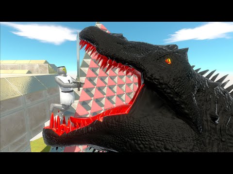 SLOW MOTION GODZILLA EATS FEEDS