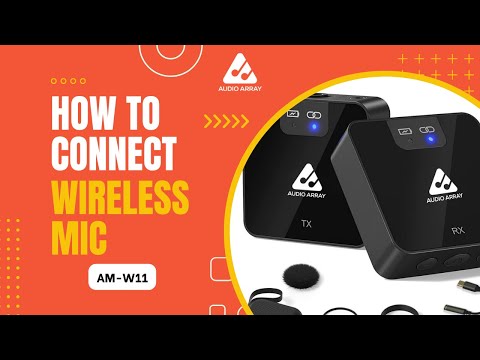 How to connect wireless lapel mic | Audio Array AM-W11 | Complete tutorial for phone
