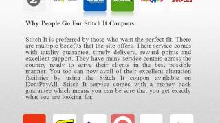 Find Hugely Discounted Stitch It Coupons For Mega Savings Only On DontPayAll