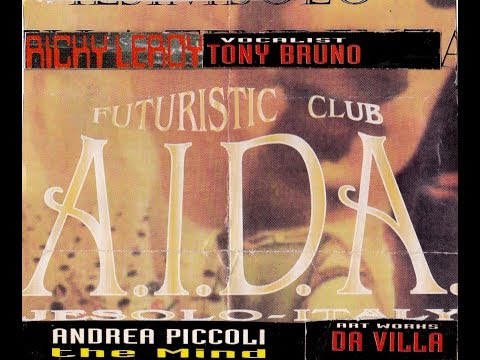 AIDA  FUTURISTIC CLUB (JESOLO) 15 Agosto 1995 Ricky Leroy Dj & Tony Bruno The Voice