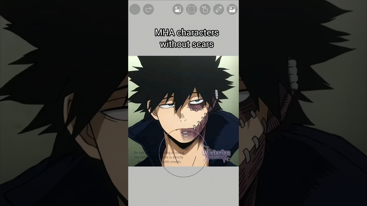 MHA characters without scars ❤️#mha #mhaoc #art