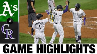 Antonio Senzatela twirls complete game in 3-1 win | A's-Rockies Game Highlights 9/15/20