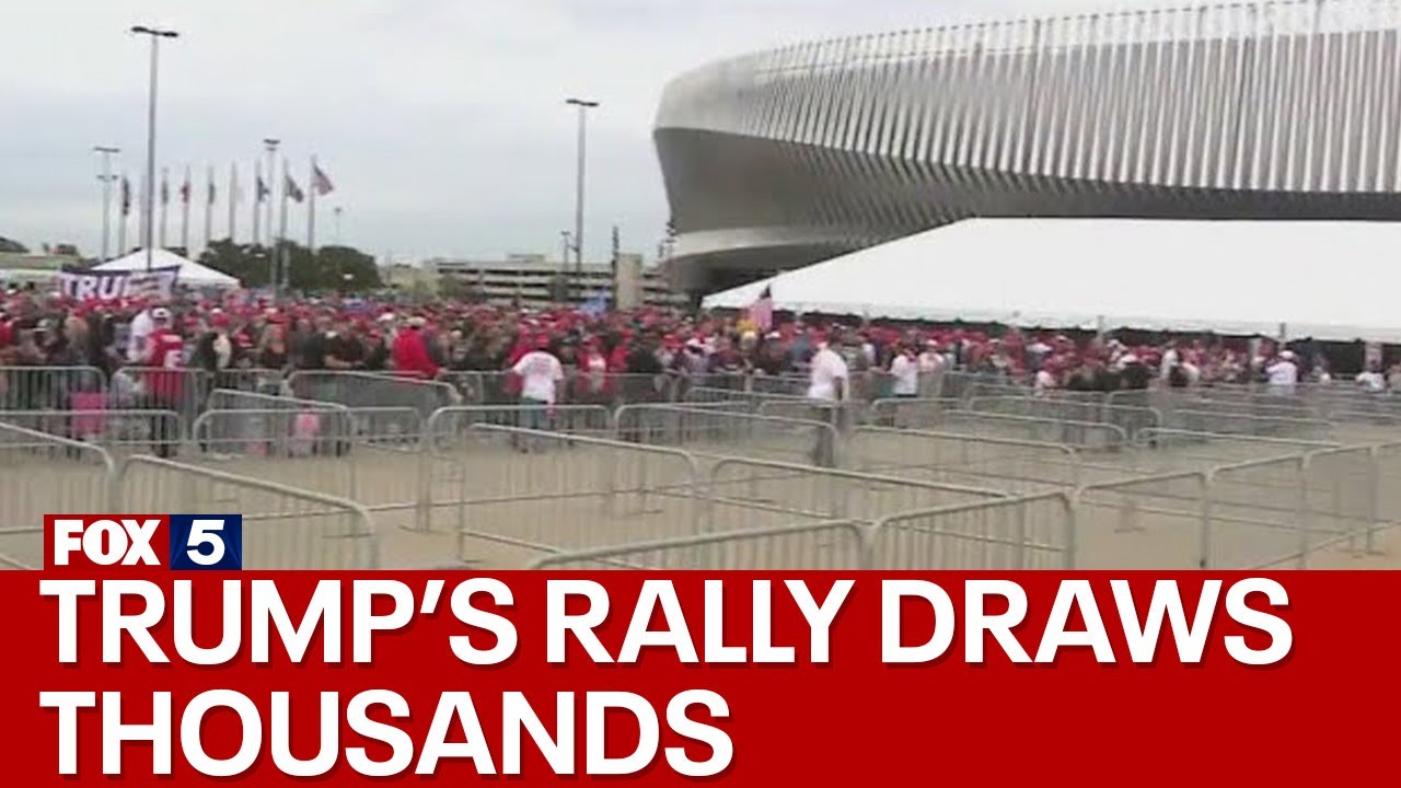 Trump's Long Island rally already draws thousands in parking lot
