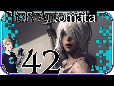 NieR Automata English Walkthrough - Part 42: A Bittersweet Ending - Final Boss & Ending C,D & E!