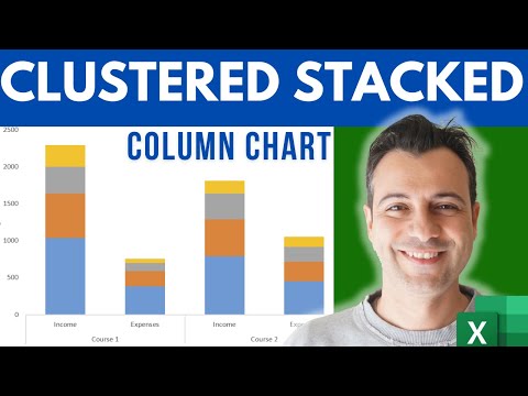 How to create a Clustered Stacked Column Chart in Excel