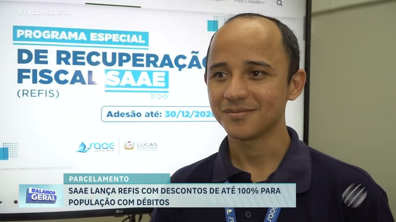 SAAE lança REFIS 2026 para regularizar débitos de água e esgoto em Lucas do Rio Verde