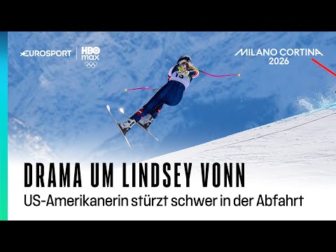 Lindsey Vonn stürzt bei Olympia-Abfahrt schwer: Drama um US-Star | Milano Cortina 2026 | Ski Alpin