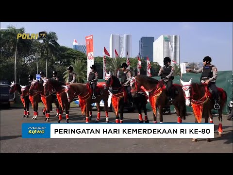POLRI TERJUNKAN PASUKAN BERKUDA TURANGGA AMANKAN HARI KEMERDEKAAN RI KE-80
