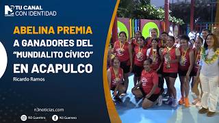 Abelina premia a ganadores del “Mundialito Cívico” en Acapulco
