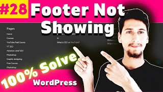 Footer missing WordPress | Footer bar not showing in WordPress | Footer widget not showing WordPress