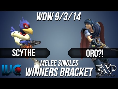 WDW 9/3/14 - Oro?! (Marth) vs. Scythe (Falco) Melee Winners Bracket