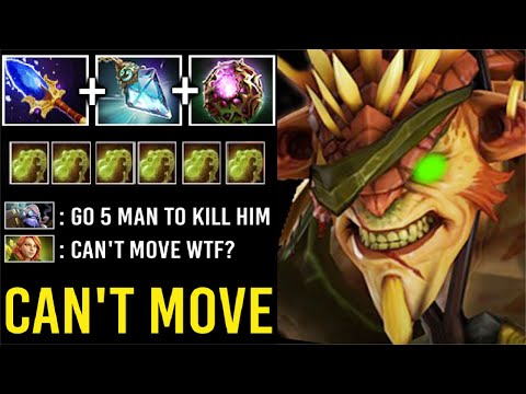 WTF CAN'T MOVE 100% Slow AoE Scepter Prism Bristleback Need 5 Man To Kill Most Imba Hero Dota 2