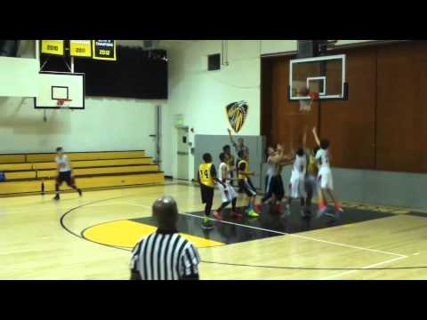 Bay City Red 2 vs O'Dowd - 8th Grade Boys' Basketball - 2015 Oakland Rebels Tournament