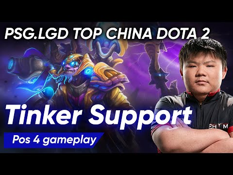 PSG.LGD.XinQ Tinker Support | Full Gameplay Dota 2 China