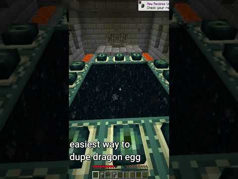 How To Minecraft - #shorts how to dupe dragon egg in minecraft