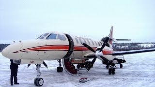 preview picture of video 'Bearskin Metroliner Flight to Flin Flon Manitoba - Політ до Флин Флон Манітоба'