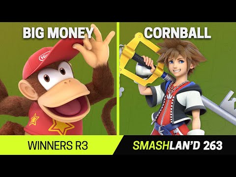 SmashLAN'd 263 Winners R3 - Big Money (Diddy Kong) vs Cornball (Sora) - SSBU Tournament