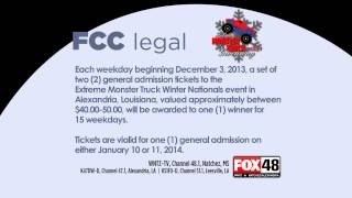 preview picture of video 'WNTZ-TV - Holiday Monster Truck Ticket Giveaway - LEGAL PROMO (2013)'