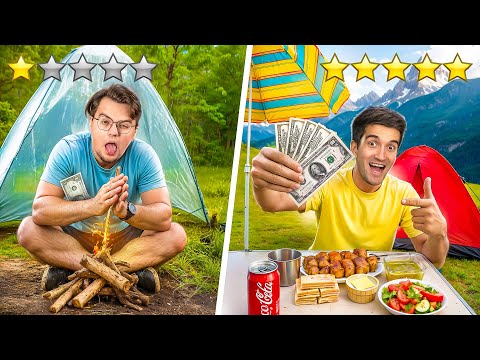 SUPRAVIETUIM in PADURE cu 10$ vs 1000$ !