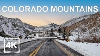 |4K| Colorado Mountains Scenic Drive - USA Ski Country - HDR - USA - 2024