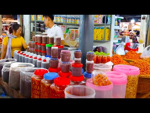 Inside Samaki Market - Cambodian Market Living Lifestyle At Kamport Province - Morning Street Food