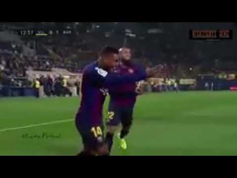 Barcelona vs Villarreal 4-4 highlights MESSI save the match