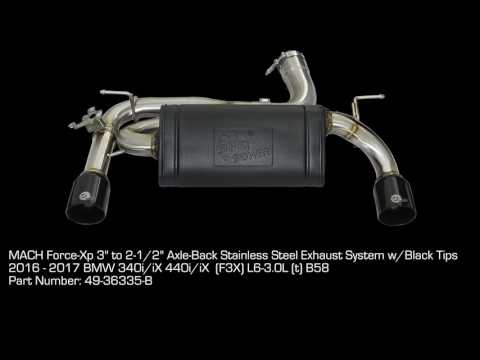 aFe POWER 2016-2017 BMW 340i/iX 440i/iX L6-3.0L Axle & Cat-Back Exhaust Systems