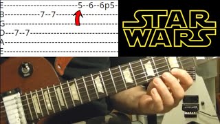Star Wars Guitar Lesson: Princess Leia's Theme ( EASY! With Tabs )