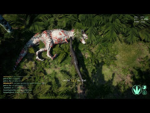 Solo dilo hunts an adult rex pair (The Isle)