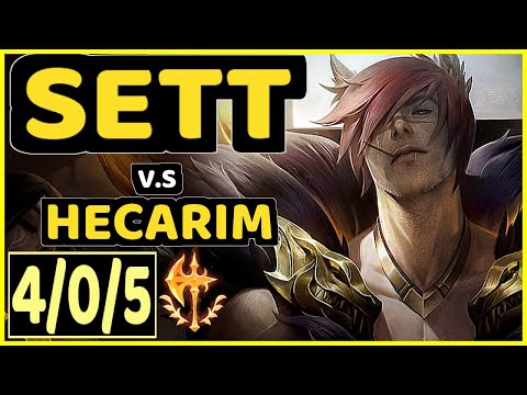 MAGIFELIX (SETT) vs HECARIM - 4/0/5 KDA TOP CHALLENGER GAMEPLAY - EUW
