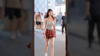 beautiful girl street fashion tiktok #chinesefashion #mejoresstreetfashion #shorts