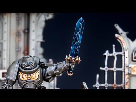 Painting BETTER Space Marine Power Swords (with Lightning Effects)