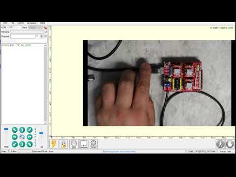 GRBL Shield video 3   Loading firmware and testing it