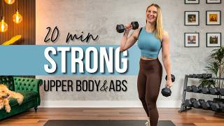 20 min. BA STRONG Upper Body Strength Training + Abs Finisher