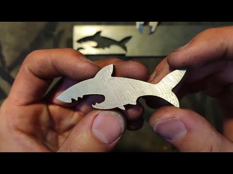 Crafting A Shark-Shaped Bottle Opener with Damascus Steel | MetalCraftingMaster
