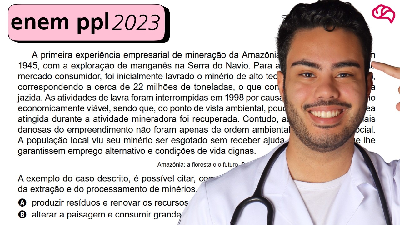 Resolução em Vídeo — Questão 96 ENEM 2023 PPL