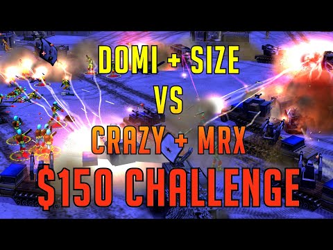 Generals Zero Hour $150 Challenge - Domi/Size vs Crazy/MrX - 2v2 Sponsored by RAMZZ & AKAbolony