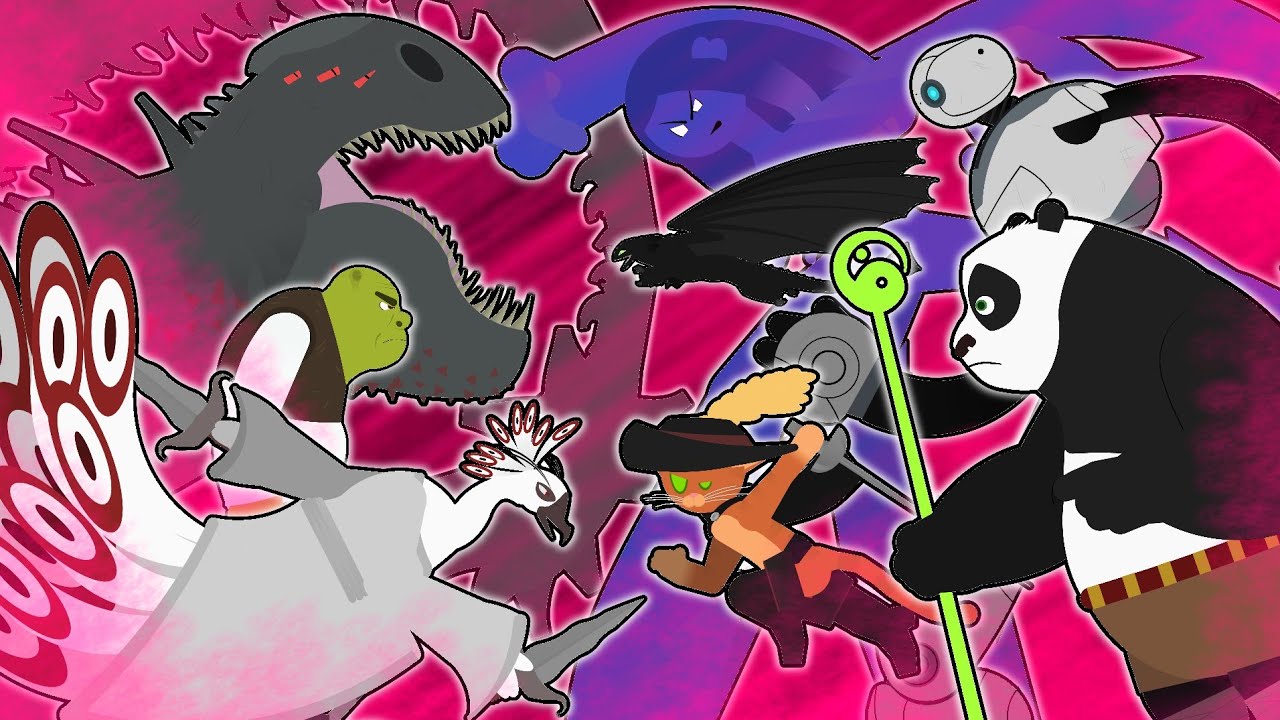 Dreamworks battle royale Part-2 ( Stick nodes pro animation  )