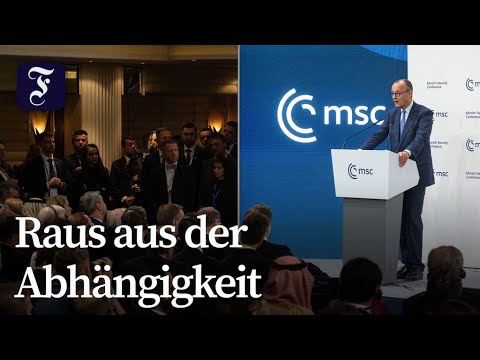 Münchner Sicherheitskonferenz: Merz geht auf Distanz zu USA