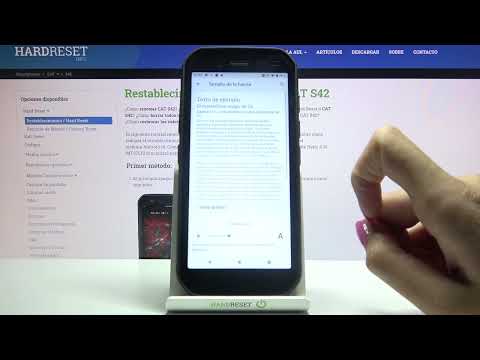 Cómo ampliar o reducir el tamaño de fuente en CAT S42 - hacer letras más grandes