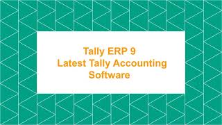 Tally ERP 9 - Latest Tally Accounting Software