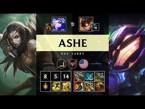 Ashe ADC vs Ziggs - NA Grandmaster Patch 25.18