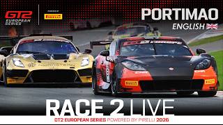 LIVE I Race 2 I Portimão I GT2 European Series pwd by Pirelli (English)