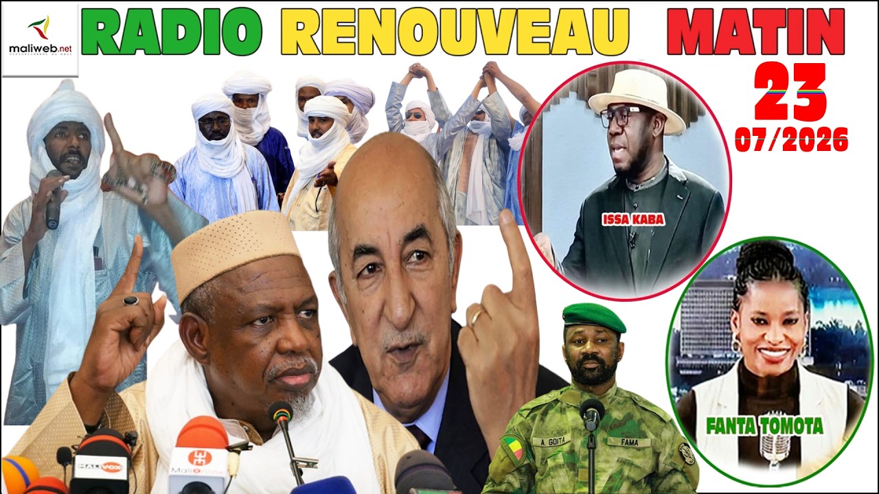 La Revue de Presse de la RADIO LA VOIX DU MALI du 23 Juillet 2026