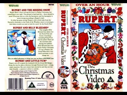 Rupert: The Christmas Video (1993 UK VHS)