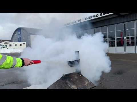 MAUS Xtin Klein Feuerlöscher Brandklasse F Kerzen Speisefett Frittieröle Küchengeräte Brandschutz